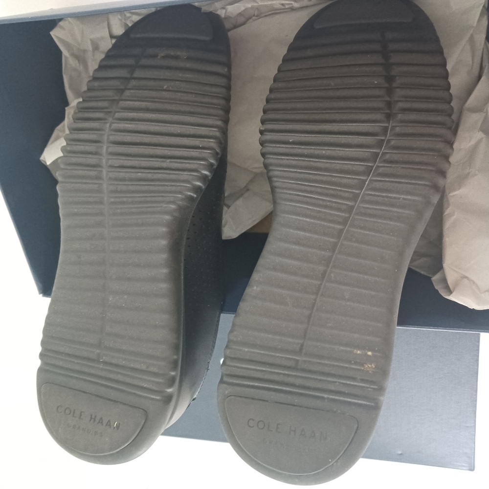Cole Haan Black Zerogrand Leather Oxfords - Picture 4 of 4